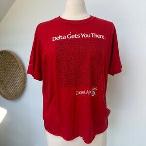 Vintage 1980s Delta Airlines "Gets You There" Tee